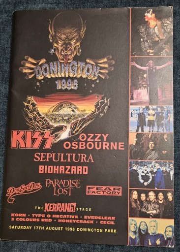 Zdjęcie oferty: Donington 1996 tour Kiss Ozzy Osbourn Metallica 