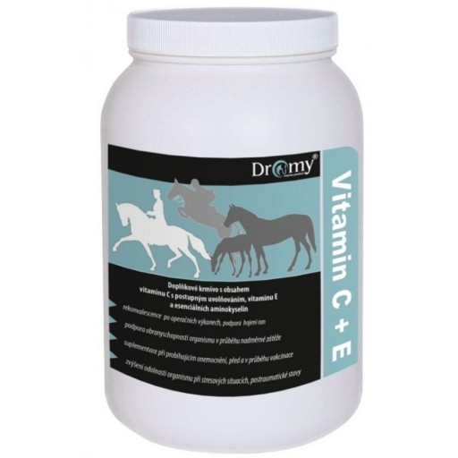 Zdjęcie oferty: DROMY odporność: witamina C , E , lizyna dla koni