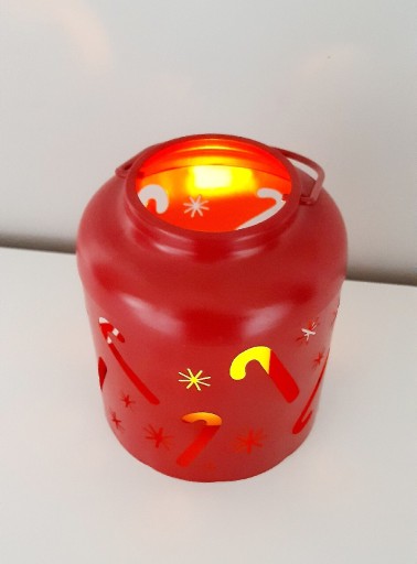 Zdjęcie oferty: Nowy świąteczny lampion na baterie ze świeczką LED