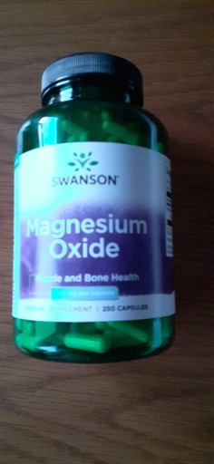 Zdjęcie oferty: Tlenek magnezu Magnez 400mg Swanson 250 tabl.