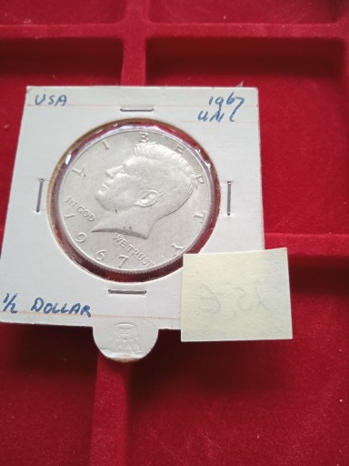 Zdjęcie oferty: Moneta 1/2 half Dollar USA 1969 r srebro 