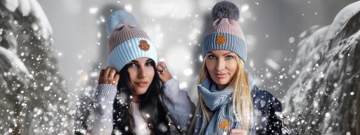 Zdjęcie oferty: Czapka i szalik damski komplet zimowy Nankuru Aurora Premium Polska