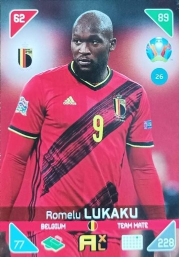 Zdjęcie oferty: Karta Euro 2020 KICK OFF Romelu Lukaku (nr. 26)