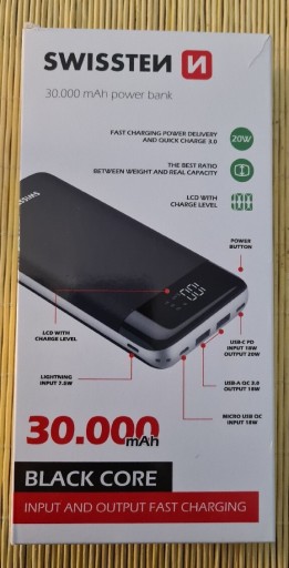 Zdjęcie oferty: Powerbank 30000 mAh SWISSTEN