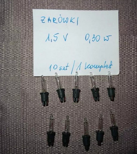 Zdjęcie oferty: Żarówki lampki choinkowe 1,5V (0,30W)