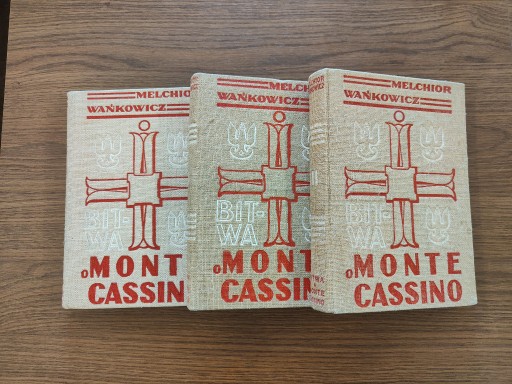 Zdjęcie oferty: Bitwa o Monte Cassino M. Wańkowicz kpl 3 tomy
