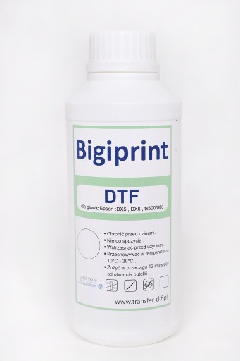 Zdjęcie oferty: Atrament DTF WHITE 1000 g