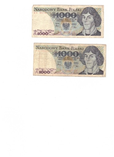Zdjęcie oferty: Banknot o nominale 1000 zł z 1982r.