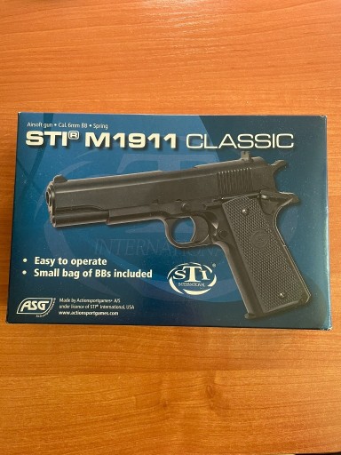 Zdjęcie oferty: Pistolet ASG STI M1911 classic 