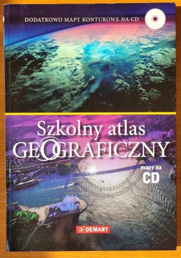 Zdjęcie oferty: Szkolny atlas geograficzny + CD