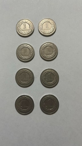 Zdjęcie oferty: Moneta 1 zł  1992 rok ZESTAW = 8 szt. B