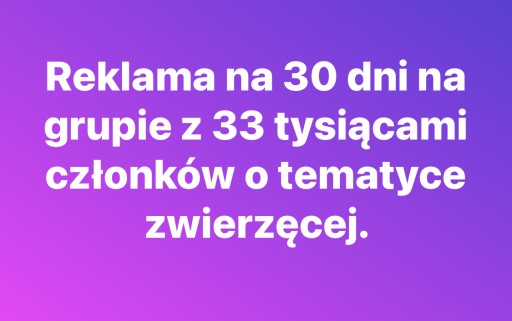 Zdjęcie oferty: Reklama na 30 dni na grupie facebook