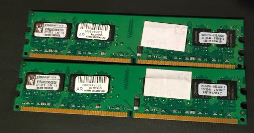 Zdjęcie oferty: Pamięć RAM Kingston DDR2 2 GB 800 kvr800d2n5k2/2g