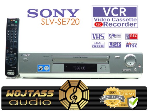 Zdjęcie oferty: Magnetowid Sony SLV-SE720 6-głowic VHS NTSC VCR 