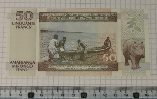 Zdjęcie oferty: Banknot UNC Burundi 50