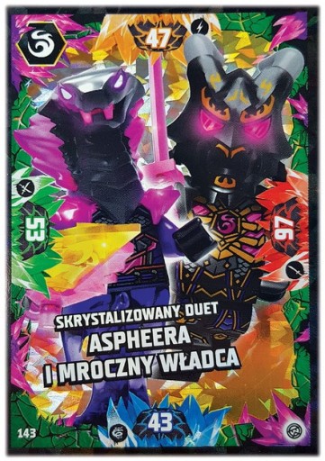 Zdjęcie oferty: Karta LEGO Ninjago S8 143 Duet Aspheera i Mroczny 