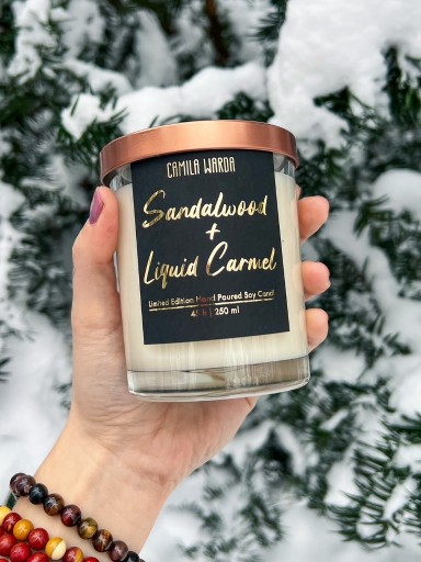 Zdjęcie oferty: Świeca zapachowa Sandalwood + Liquid Carmel