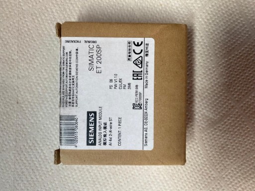 Zdjęcie oferty: Moduł wejść analogowych SIMATIC ET 200SP 6ES7134-6GD00-0BA1
