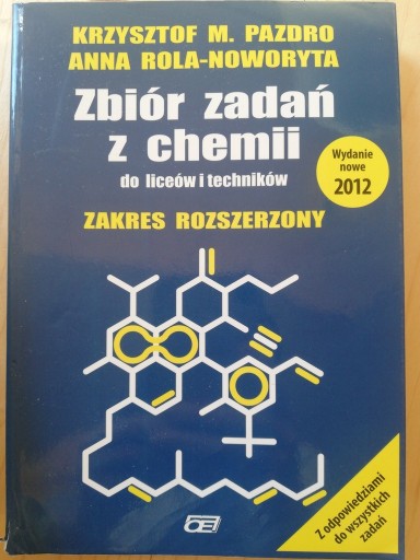 Zdjęcie oferty: Zbiór zadań z chemii do liceów i techników zakres 