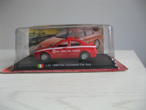 Zdjęcie oferty: Alfa Romeo 156, straż pożarna, 1:43/Nowa