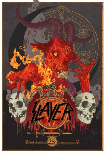 Zdjęcie oferty: Slayer Australia 2013 oficjalny plakat