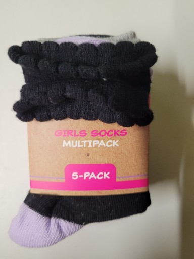 Zdjęcie oferty: 5 par-skarpety dziewczęce 23-26