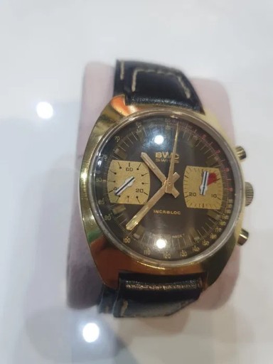 Zdjęcie oferty: Zegarek BWC- Swiss chronograph Valjous 7733 NOS