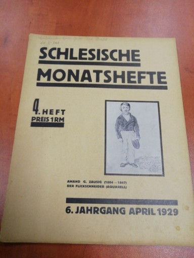 Zdjęcie oferty: Schlesische Monatshefte April 1929