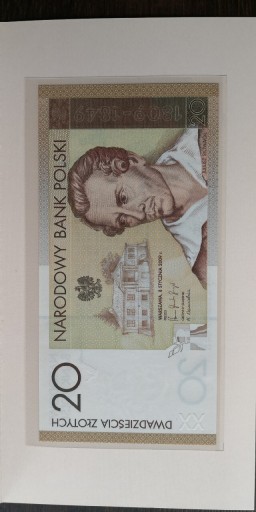 Zdjęcie oferty: Banknot kolekcjonerski20zł - Juliusz Słowacki 