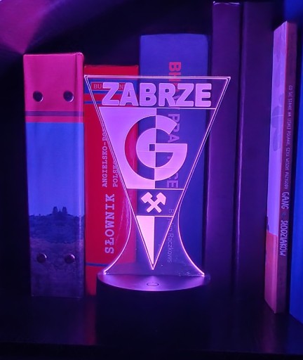 Zdjęcie oferty: Lampka Led 3D herb Górnik Zabrze 