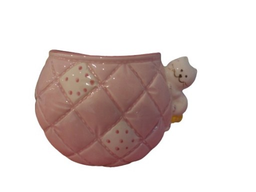 Zdjęcie oferty: Figurka ceramiczny pojemnik z kotkiem