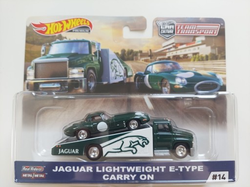 Zdjęcie oferty: HOT WHEELS TEAM TRANSPORT JAGUAR E-TYPE PREMIUM