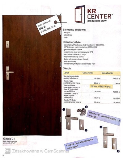 Zdjęcie oferty: Drzwi Zewnętrzne Stalowe GINES 01 ORZECH
