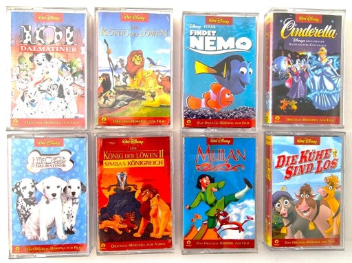 Zdjęcie oferty: Disney kasety bajki niemiecki słuchowisko oryginał