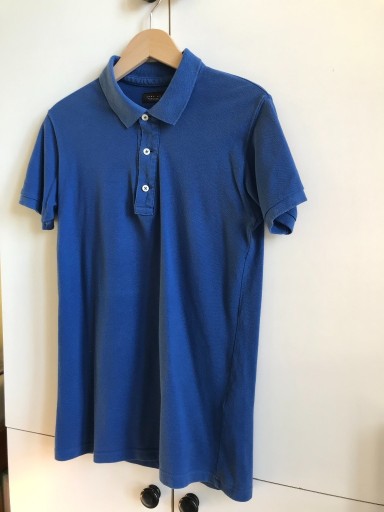 Zdjęcie oferty: Męska niebieska koszulka polo ZARA r. S