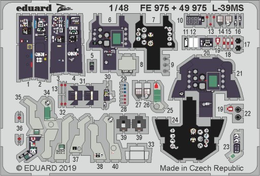 Zdjęcie oferty: Blaszki do L-39 MS 1:48 eduard FE975 do trumpeter 