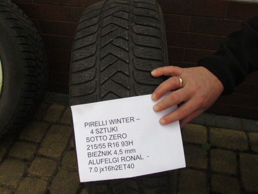 Zdjęcie oferty: KOŁA Ronal 16" z opnami zimowymi Pirelli 215/55