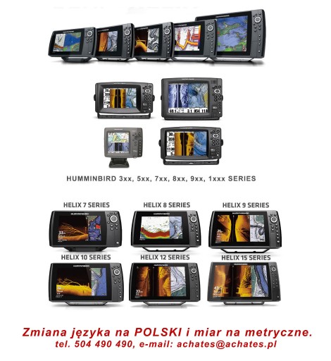 Zdjęcie oferty: Humminbird Echosonda – zmiana menu na język polski
