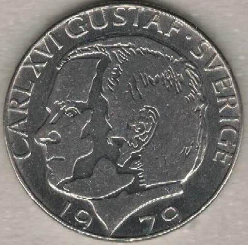 Zdjęcie oferty: Szwecja 1 korona krona 1979, 25 mm