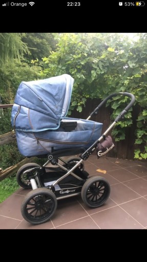 Zdjęcie oferty: Wózek Emmaljunga City Cross Denim Blue (2w1)