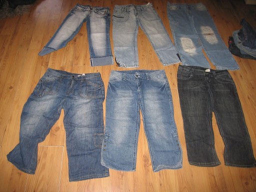 Zdjęcie oferty: Rybaczki jeansowe damskie 22szt 3złszt