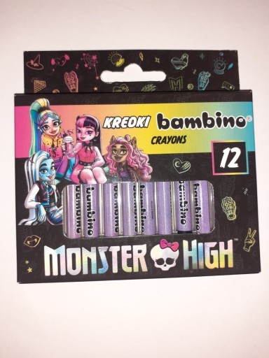 Zdjęcie oferty: Kredki bambino Monster High