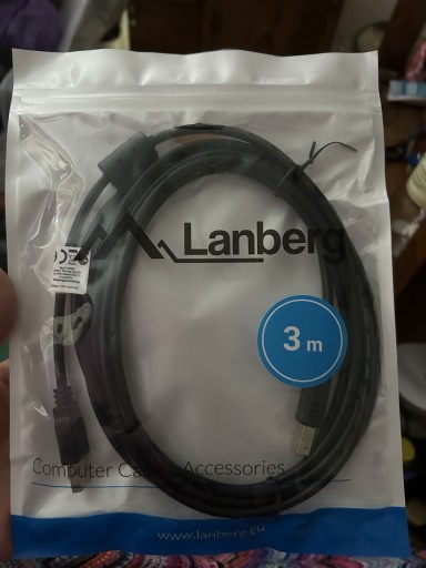 Zdjęcie oferty: KABEL DO DRUKARKI SKANERA USB A-B Przewód 3m HQ