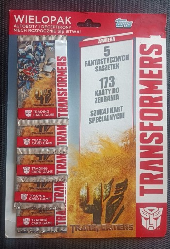 Zdjęcie oferty: Karty Transformers TCG Wiielopak 5 szt w zestawie TOPPS 2014 rok