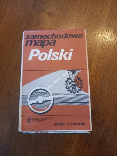 Zdjęcie oferty: Samochodowa mapa Polski 1988 rok