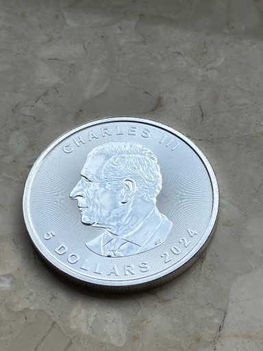 Zdjęcie oferty: Moneta srebrna Kanadyjski Liść Klonowy 2024