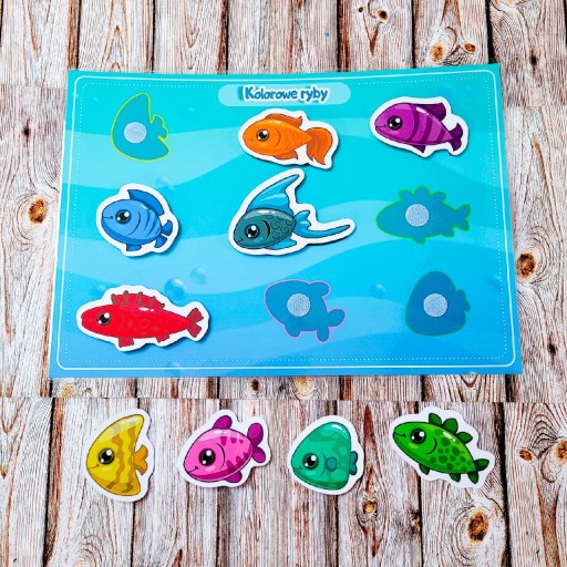 Zdjęcie oferty: Układanka na rzepy Montessori. Zabawka edukacyjna.  