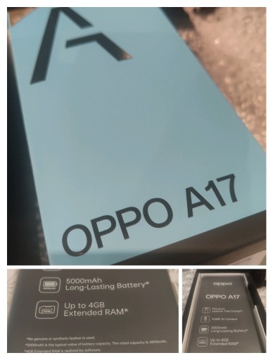 Zdjęcie oferty: Smartfon OPPO A17 4/64GB granatowy  