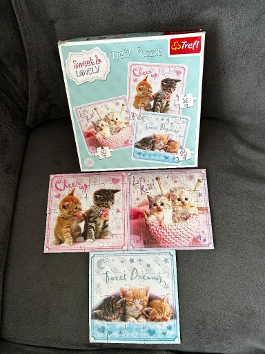 Zdjęcie oferty: Śliczne puzzle Trefl Sweet&Lovely - kotki