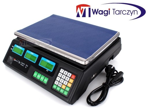 Zdjęcie oferty: WAGA SKLEPOWA 30kg /2g Elektroniczna 2x AKUMULATOR